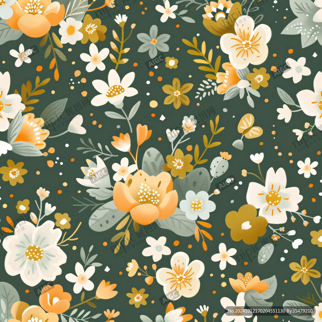 小碎花插画