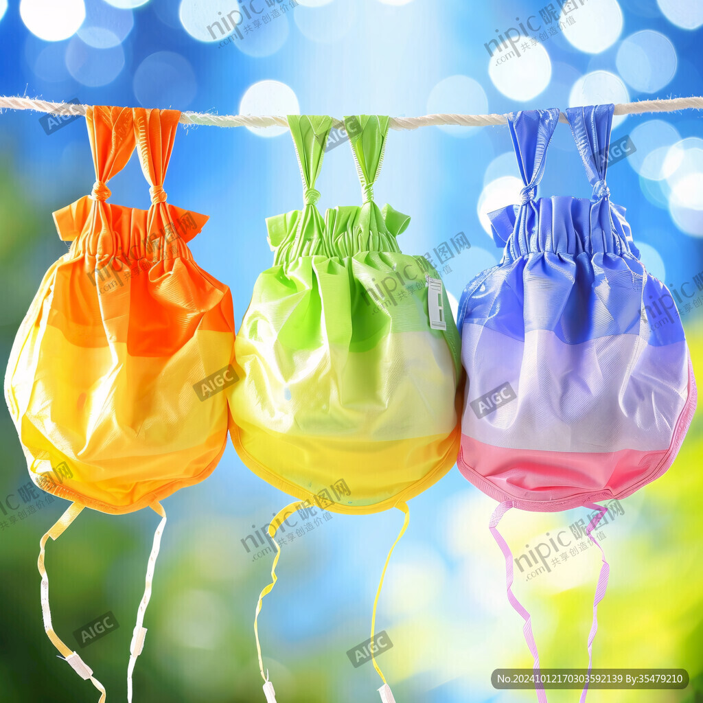 流曲棒棒糖袋子