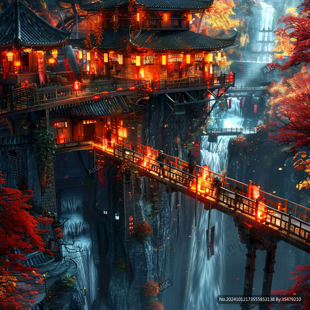 古风场景概念图