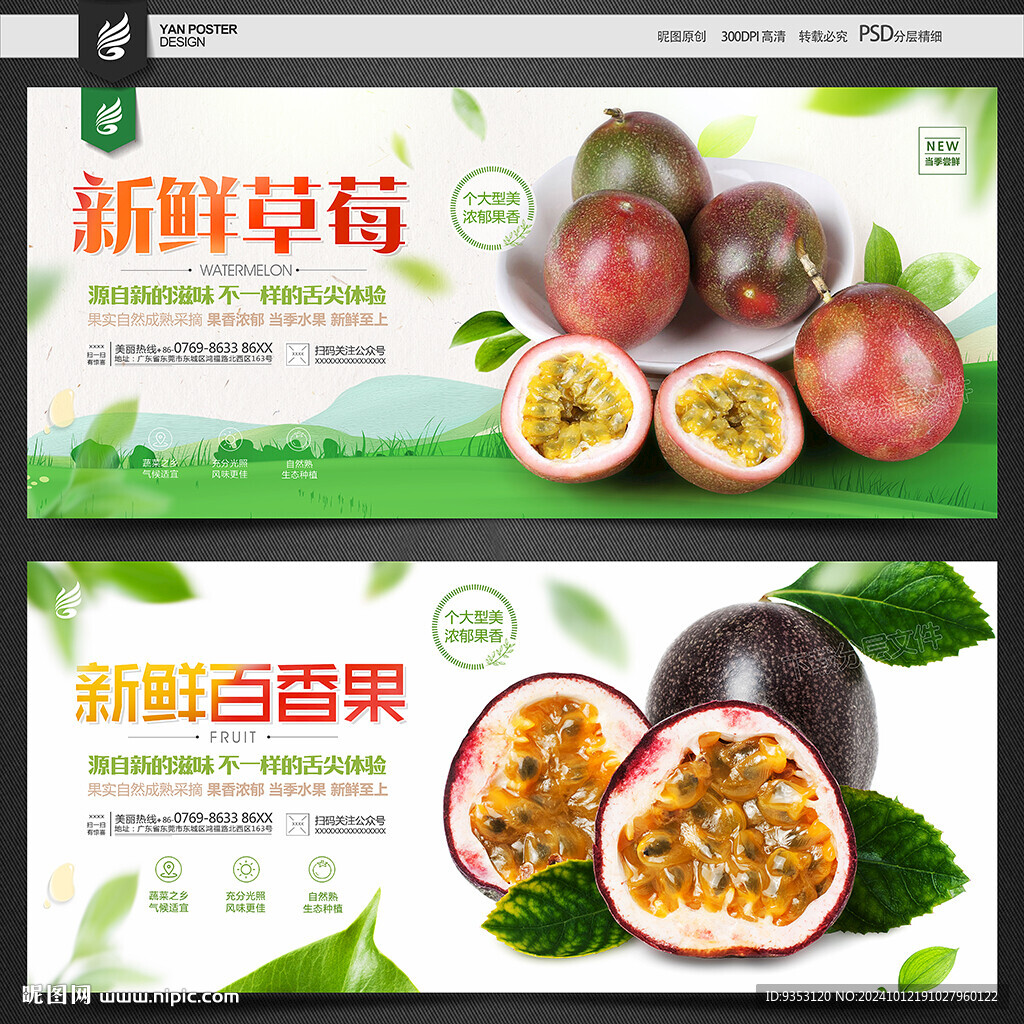 百香果海报