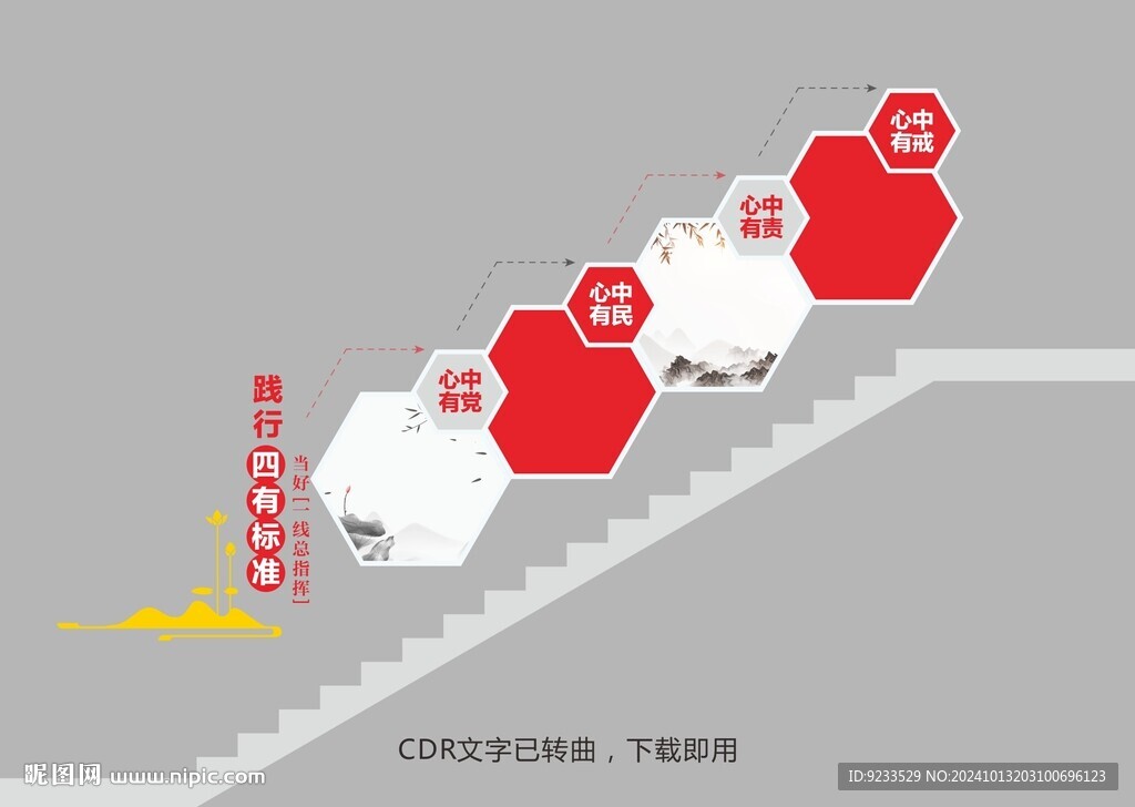 党建楼梯文化墙