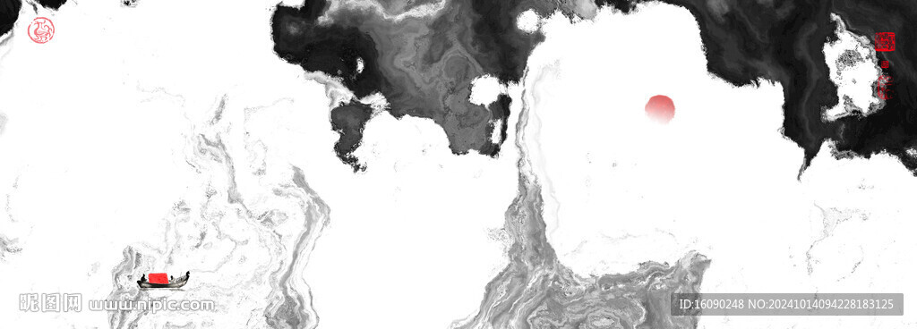 禅意水墨画