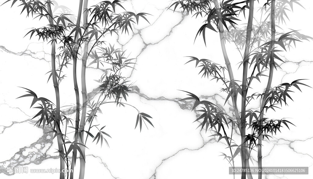 水墨竹子