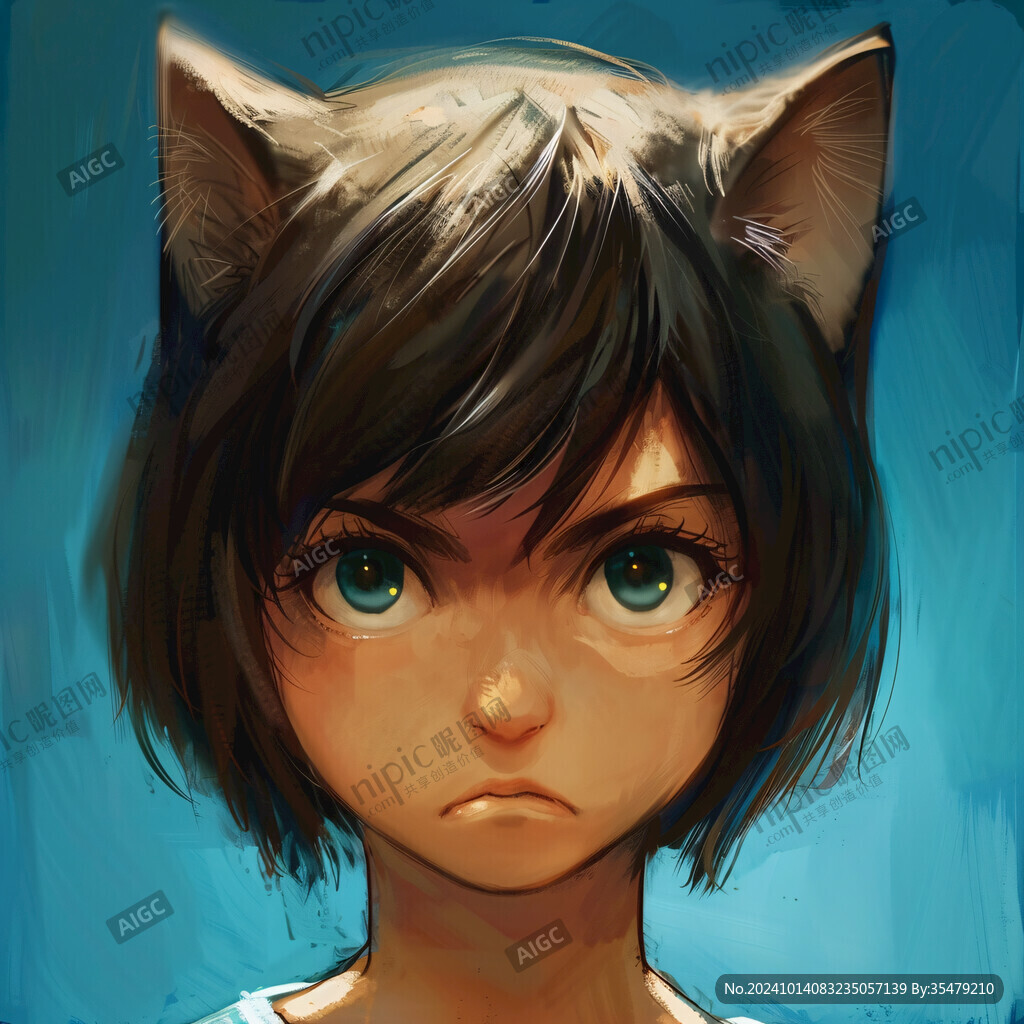 猫耳朵插画