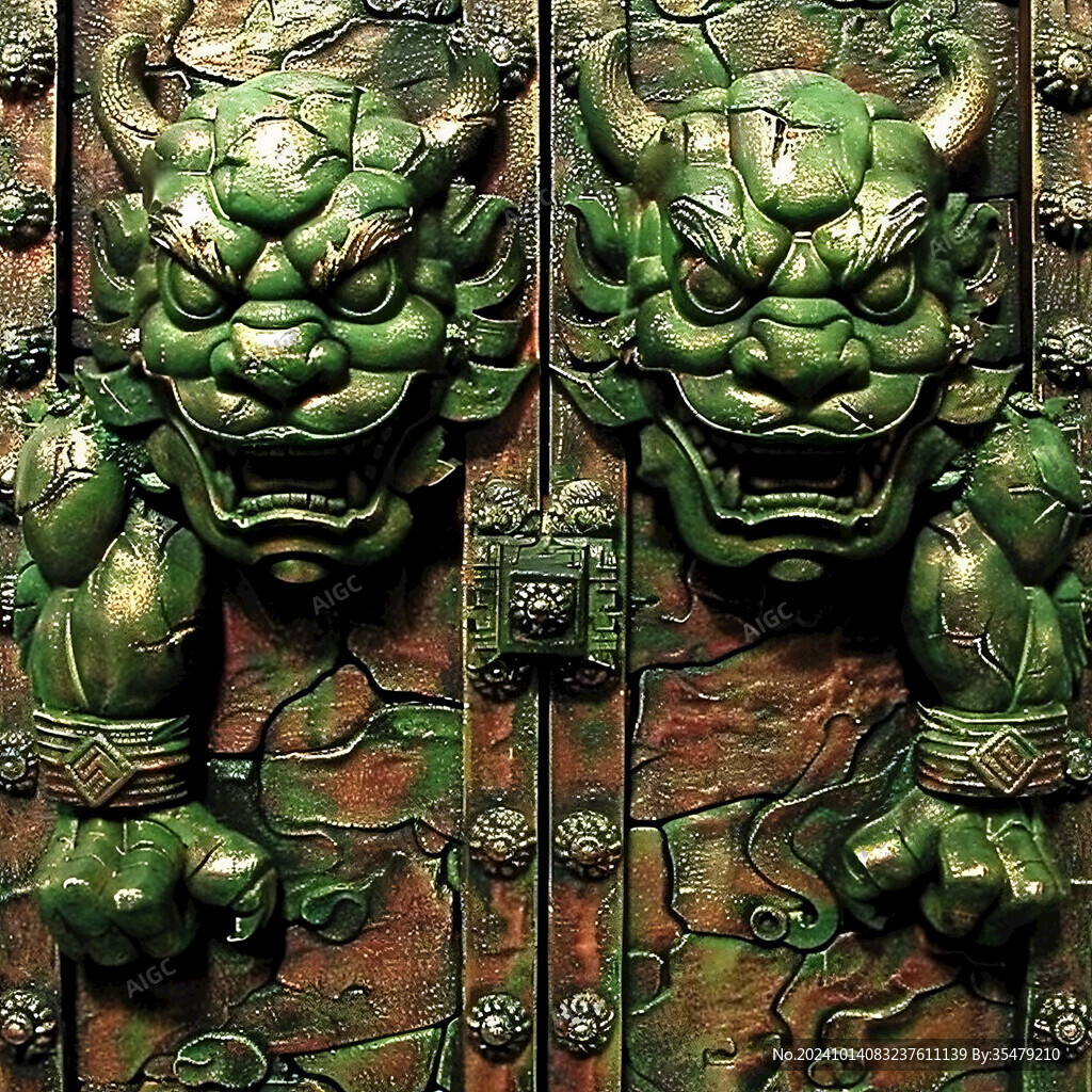 古代大门门神