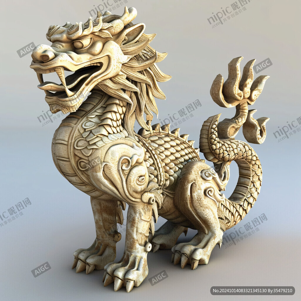 金色神兽雕塑