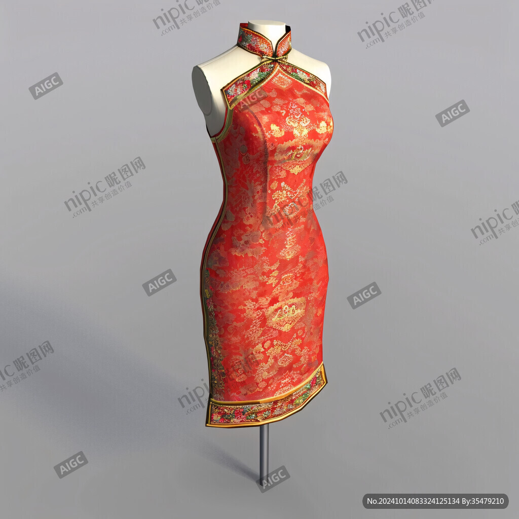 服装旗袍橱窗服装