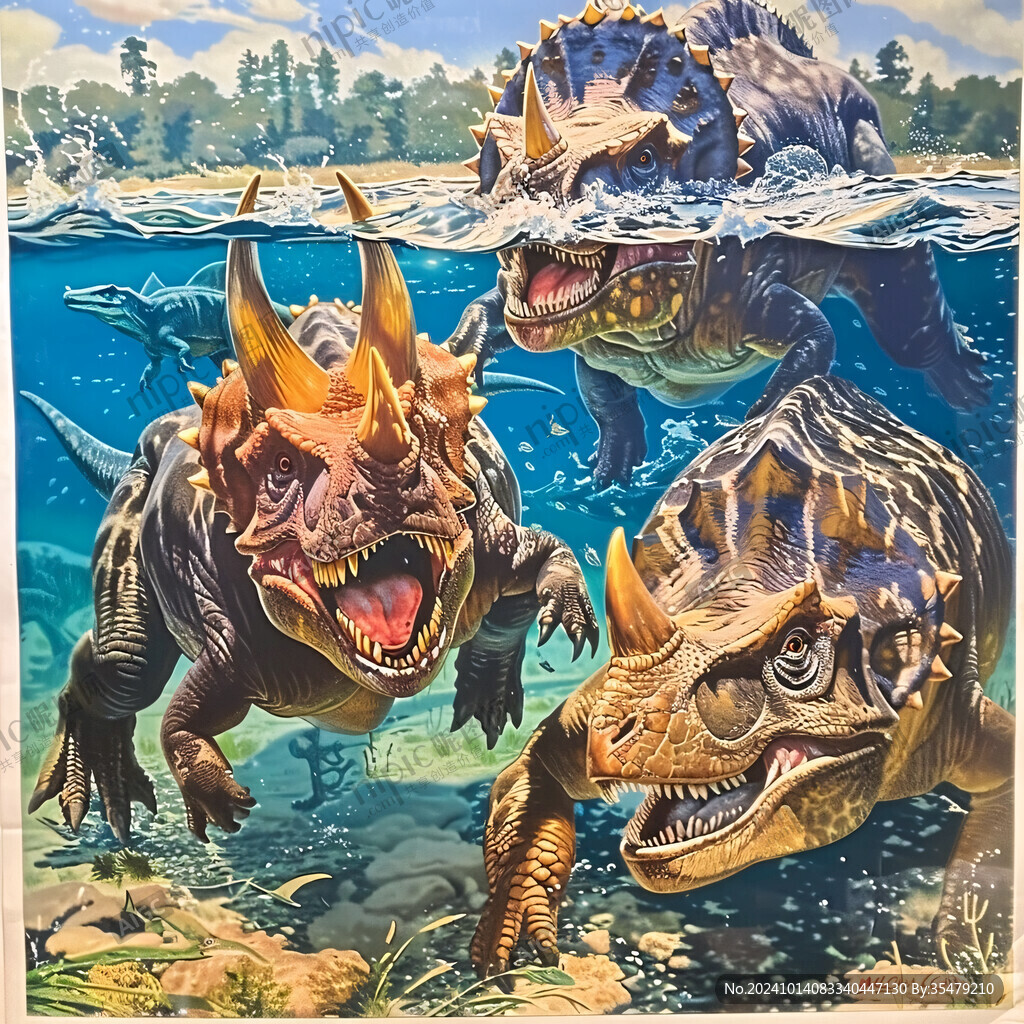 霸王龙壁画
