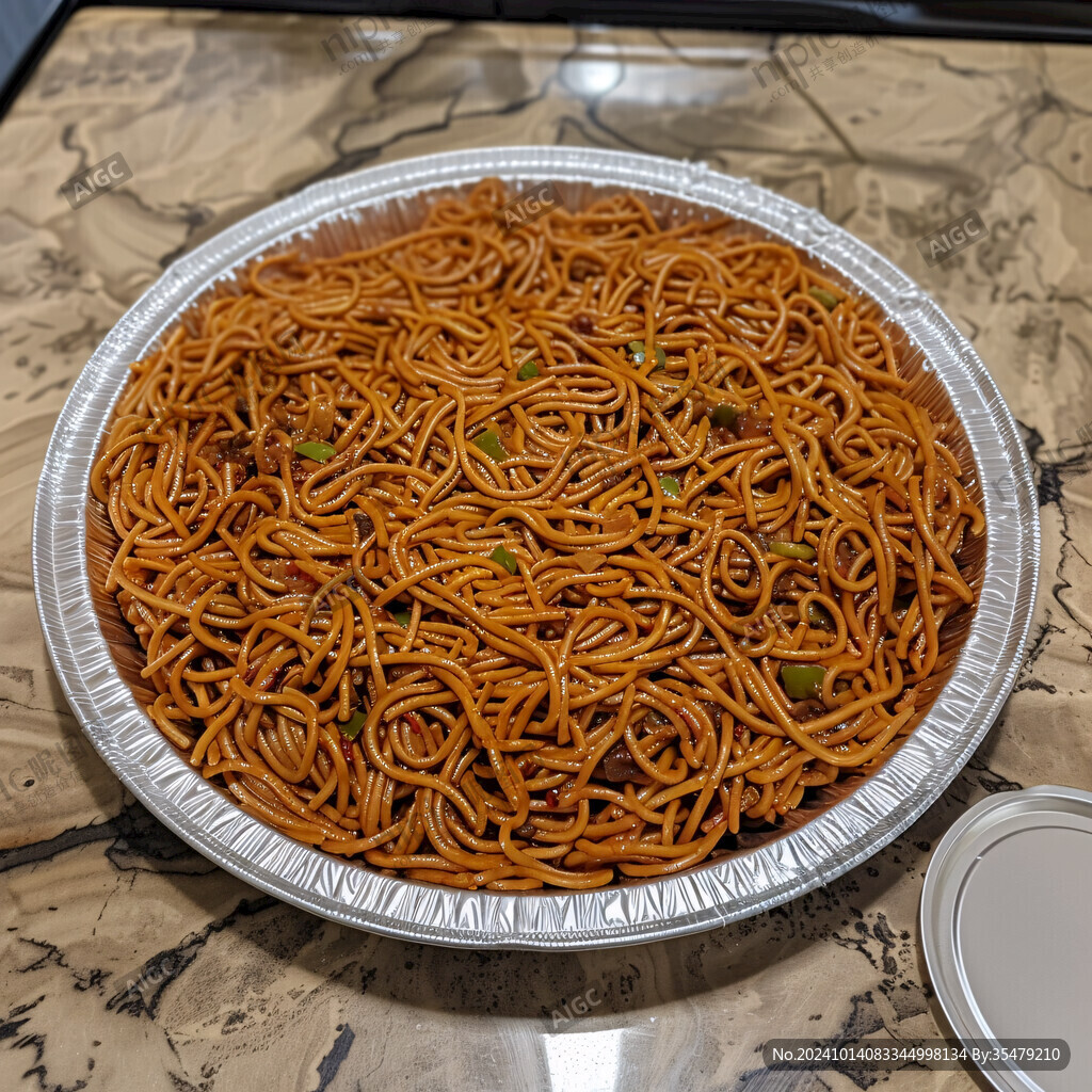 特色炒面酱油炒面美食