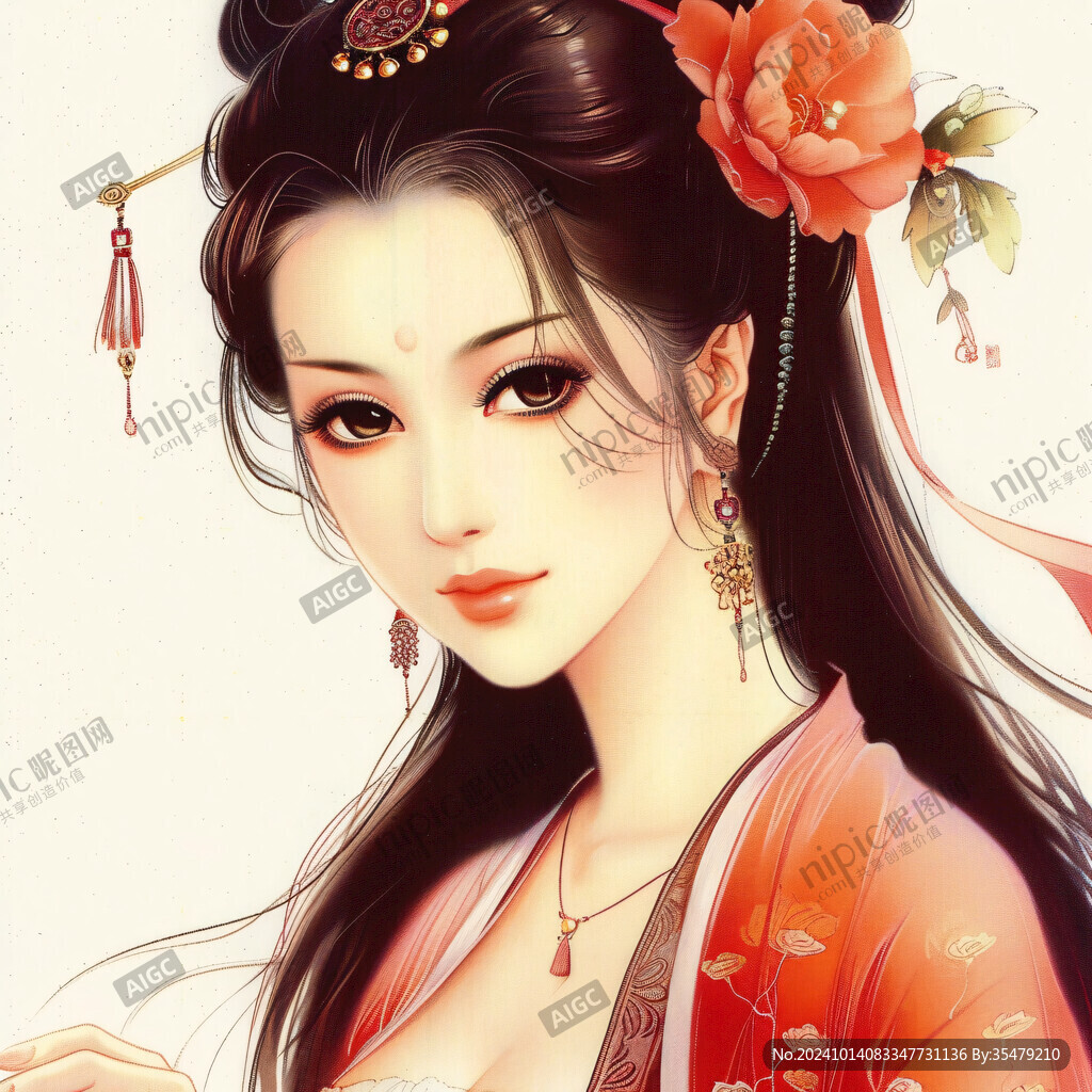 鼠绘古代美女