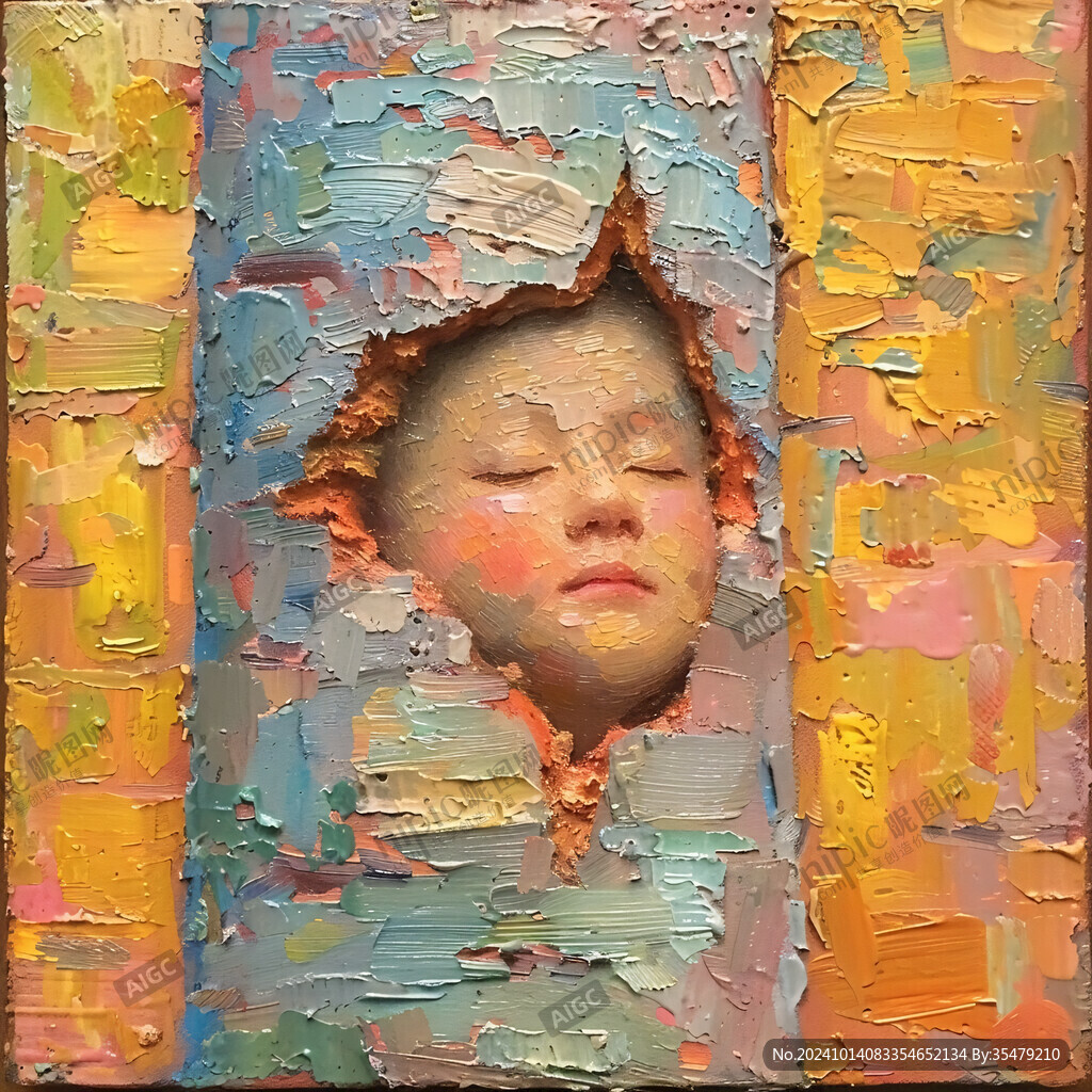 墙壁破洞立体画