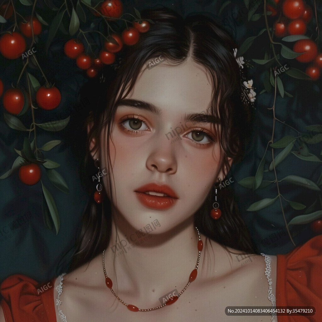 高级感女插画