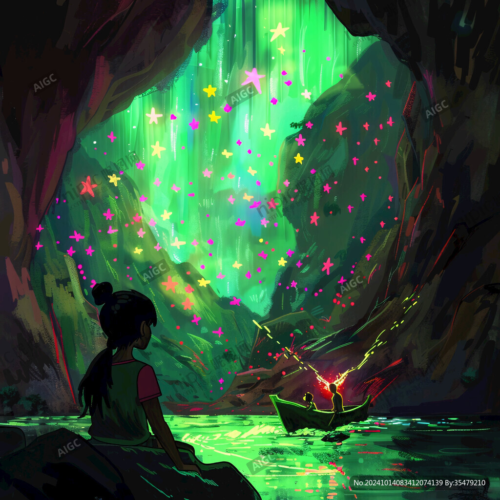 星月河幻想插画