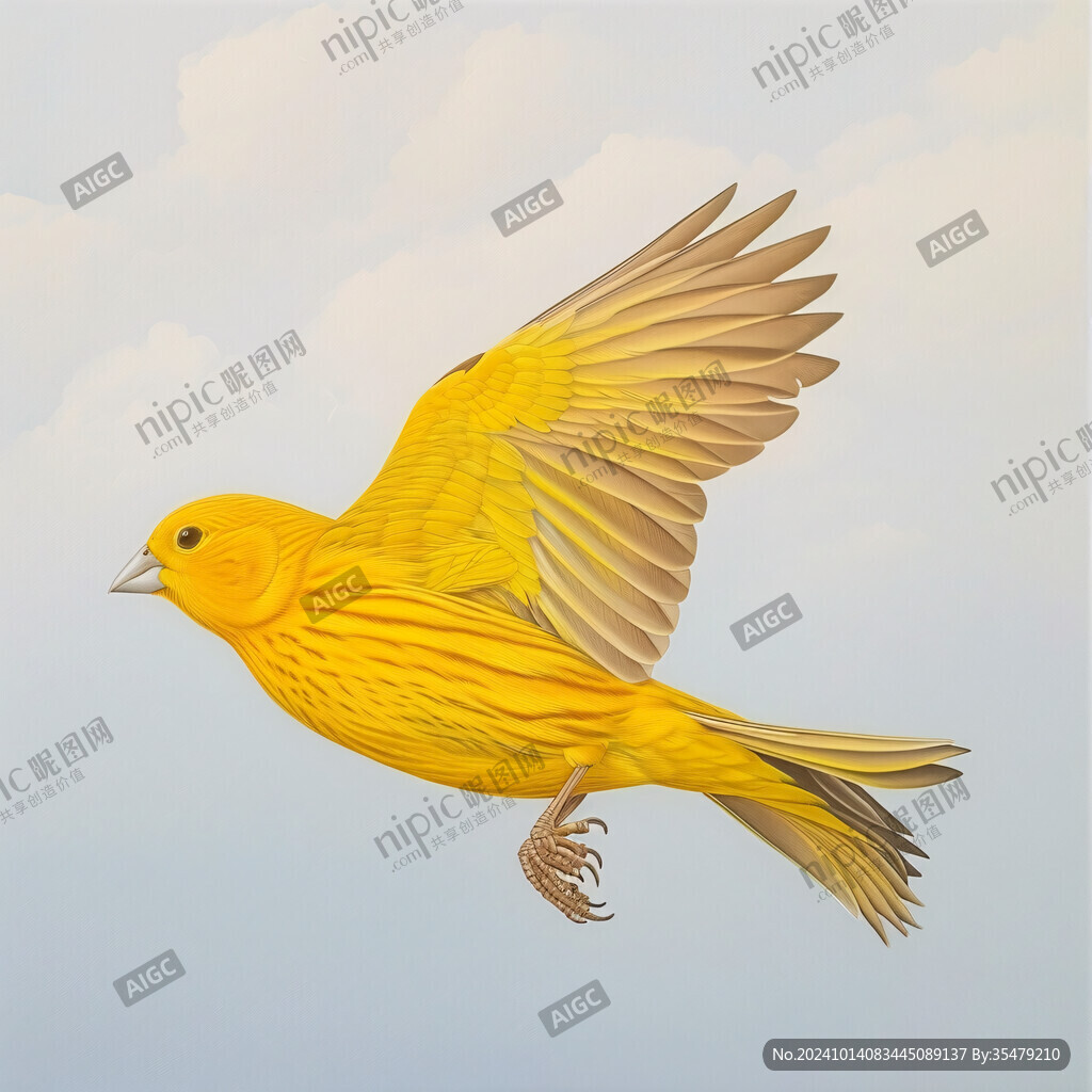 黄色金黄色小鸟