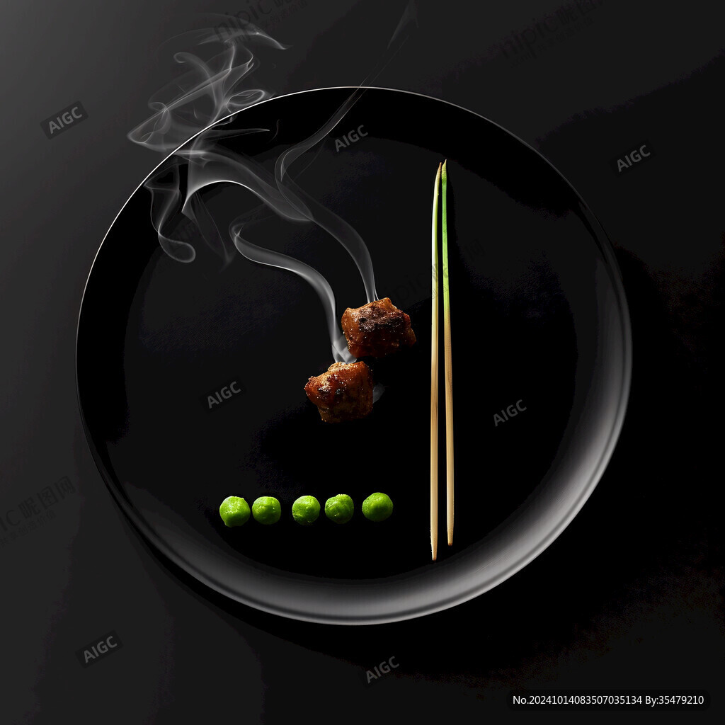 新中禅意美食插画