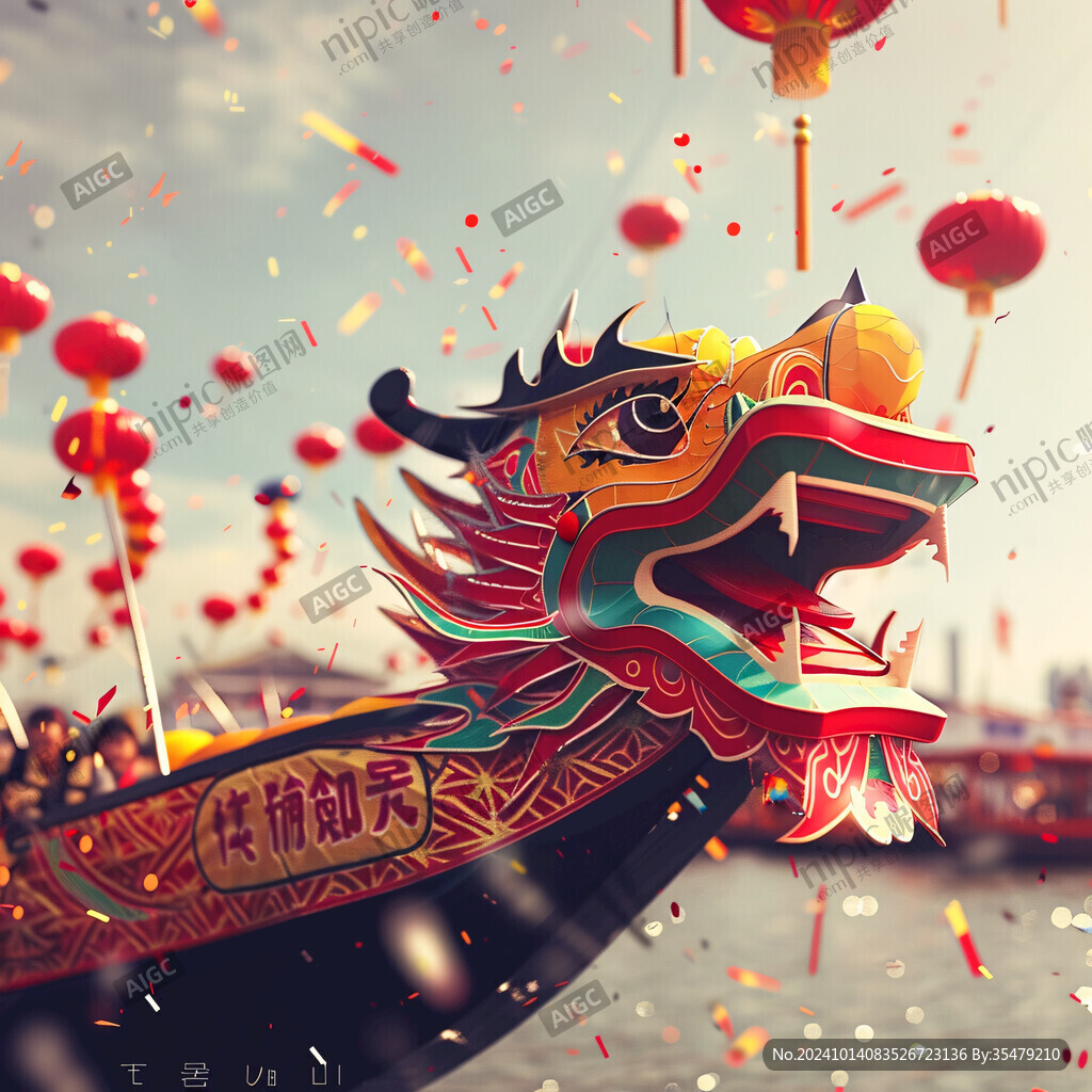 赛龙舟划龙舟美陈