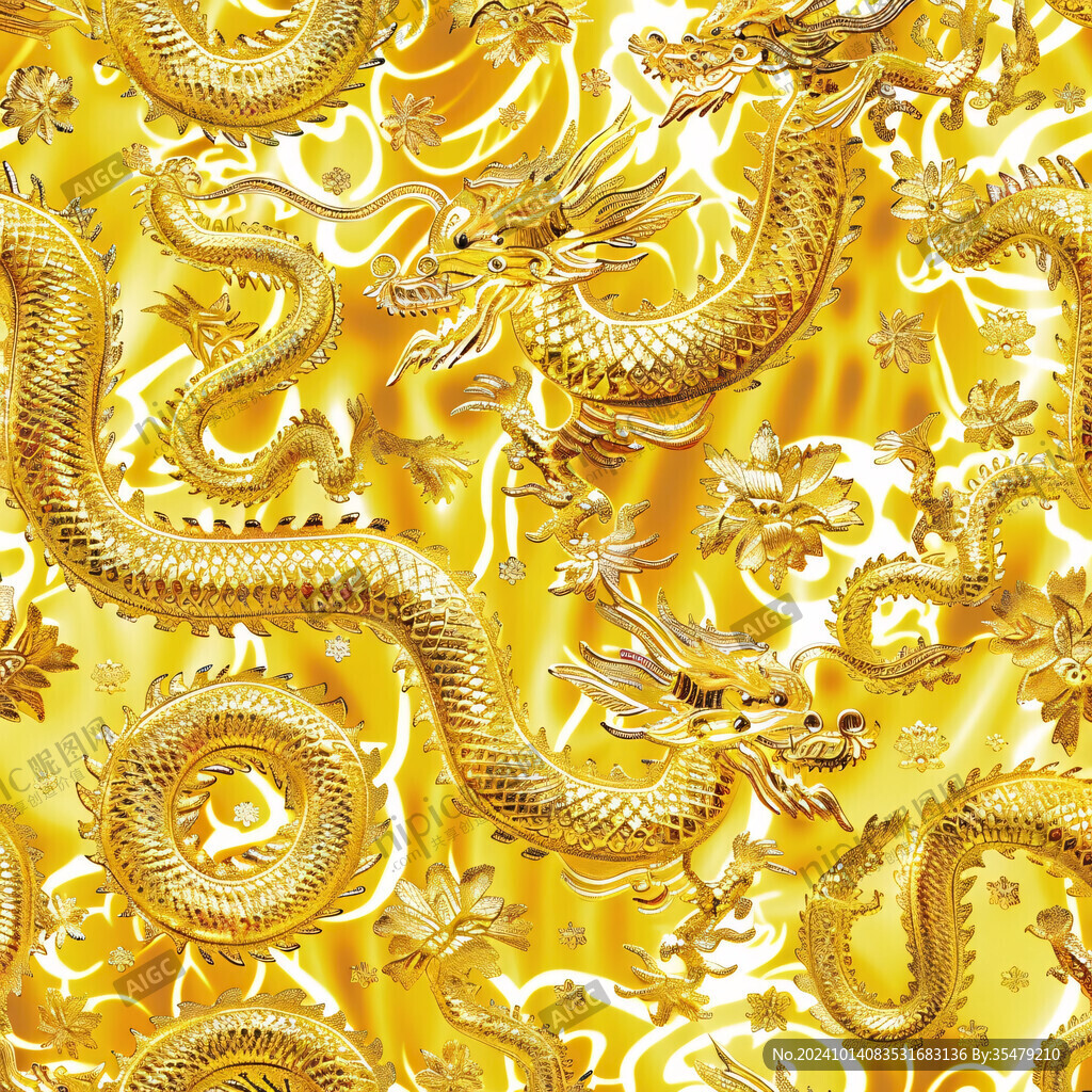 金色龙纹壁纸