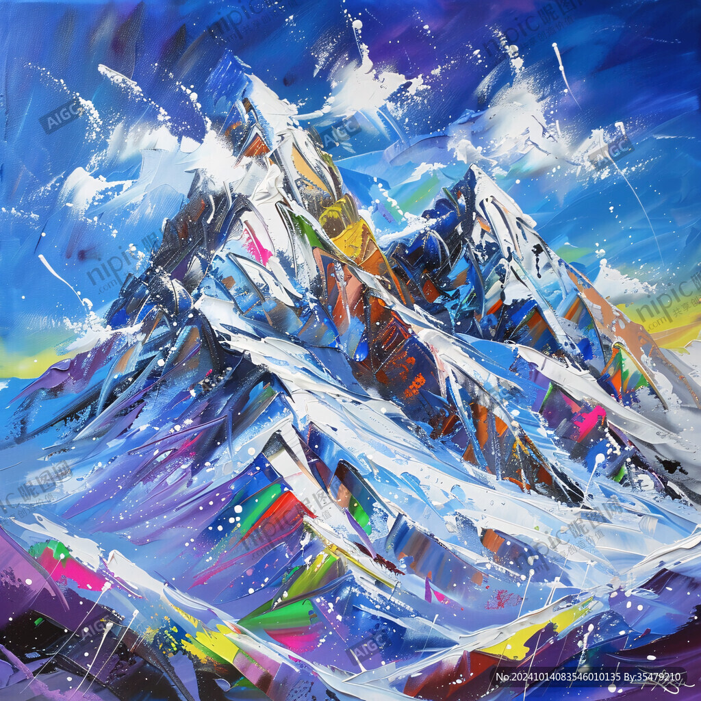 雪山原画