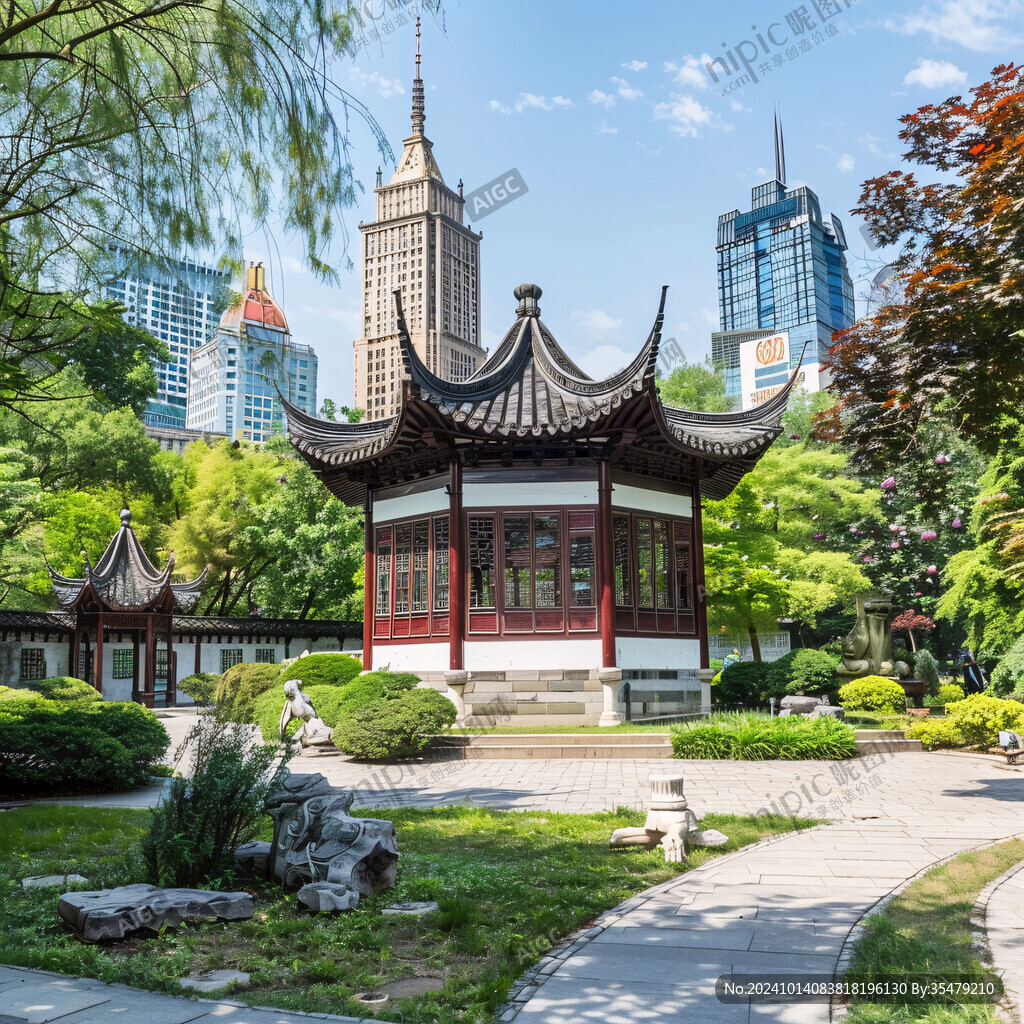 人民公园古建亭子