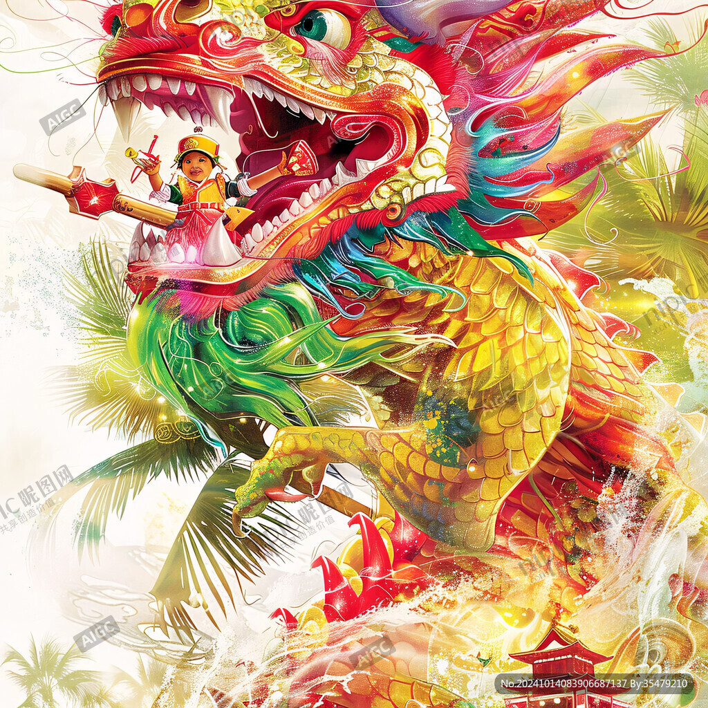 龙年广告插画