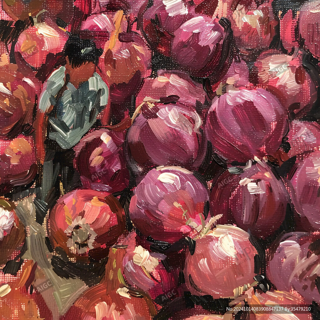 漂亮的水果油画