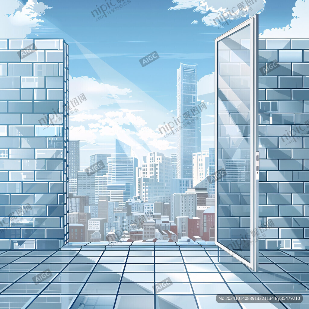 城市外形背景画面海报