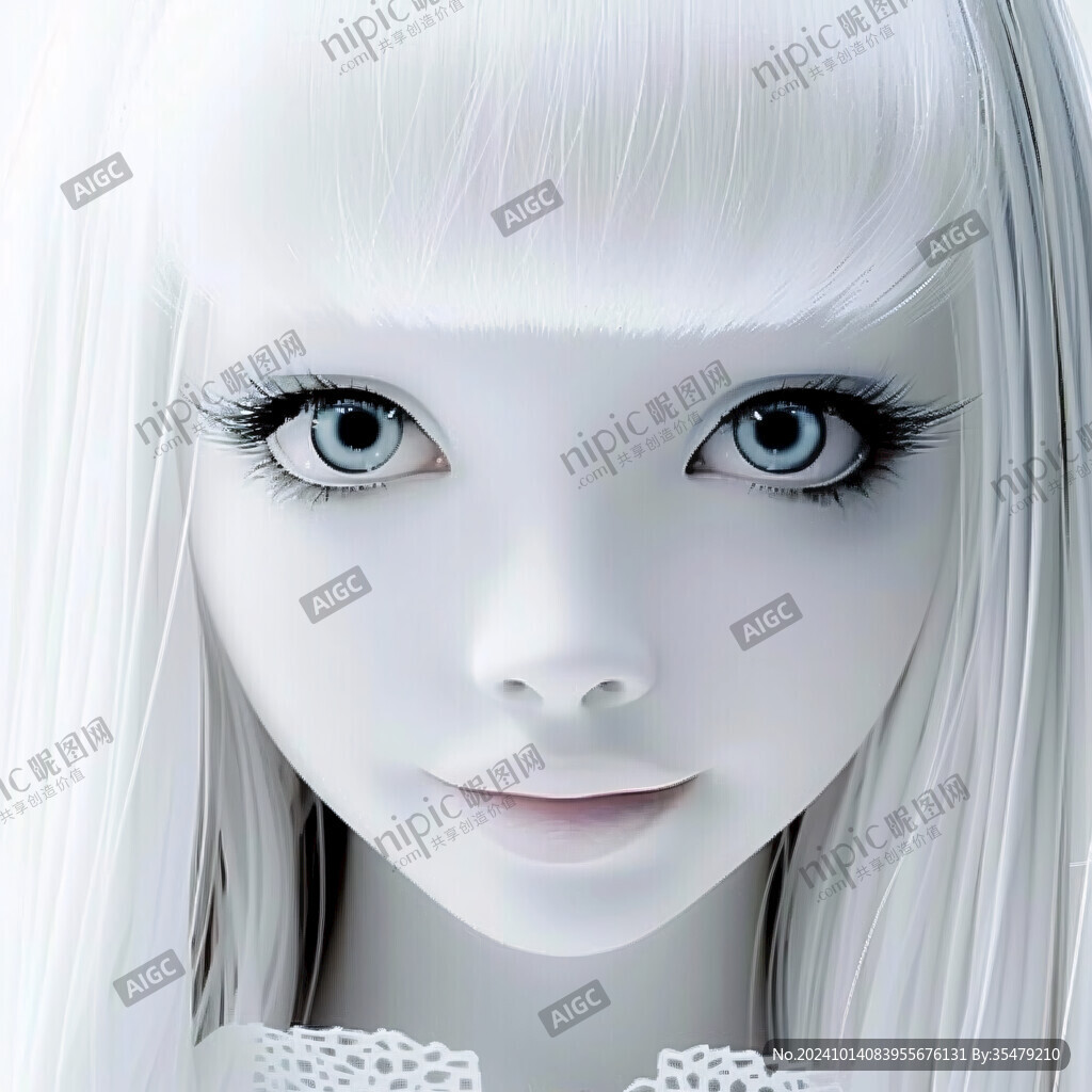 卡通大眼美女