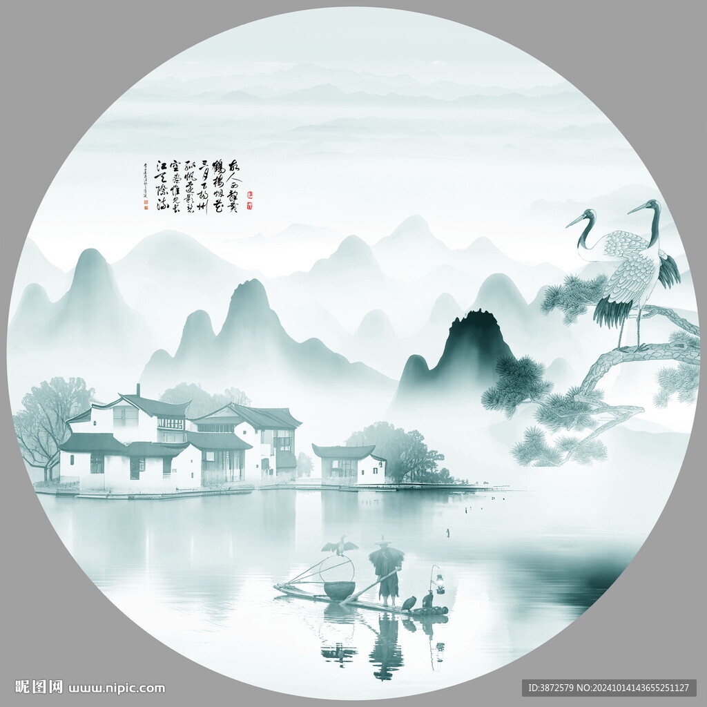 客厅山水画