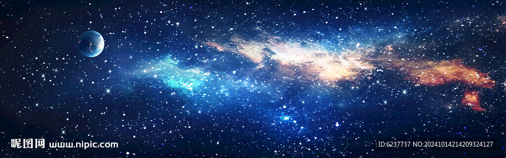 巨幅星空背景图