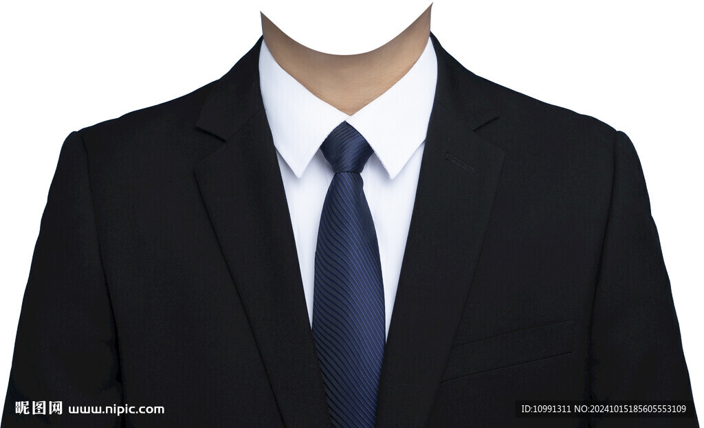 男士西装正装证件照衣服素材