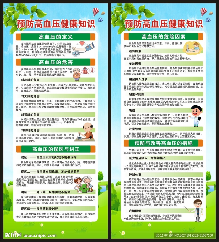 高血压日展架