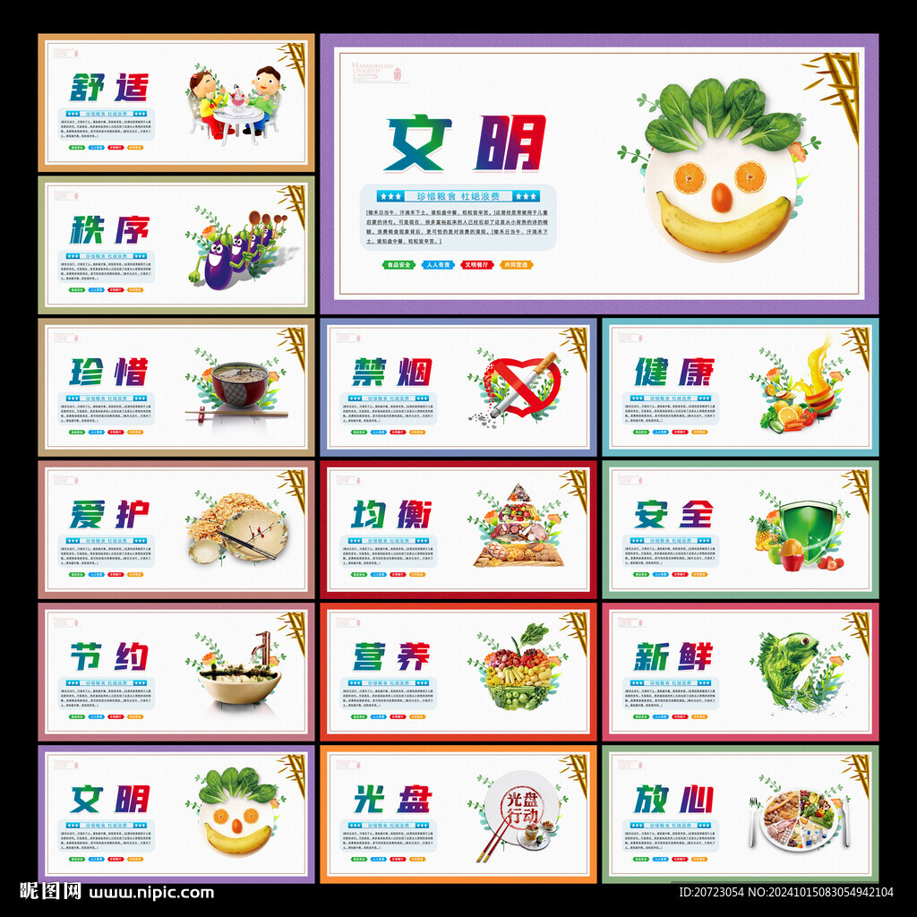 食堂文化展板