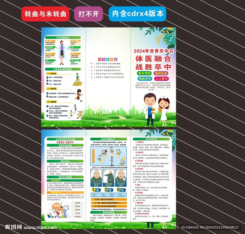 2024年世界卒中日折页