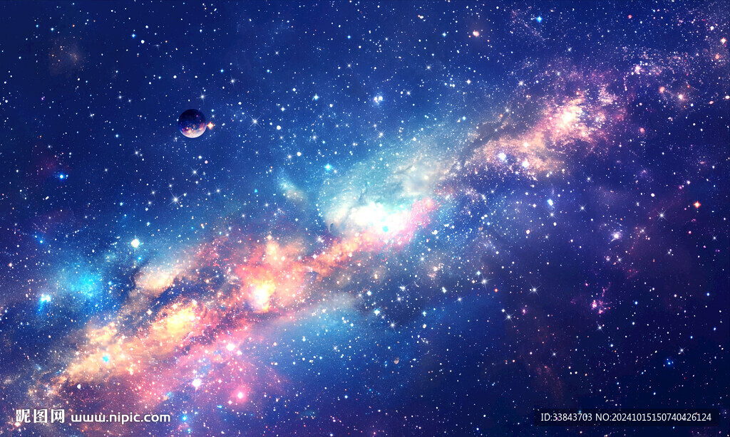 宇宙星空星系背景墙
