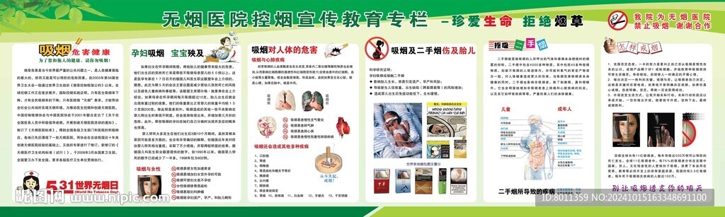 无烟医院宣传栏