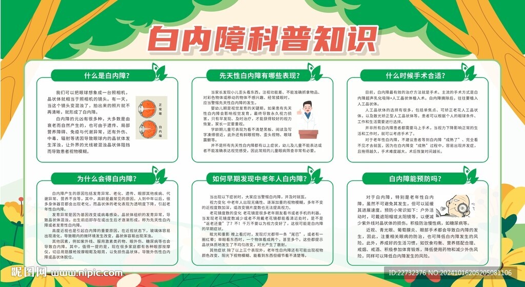 预防防治白内障