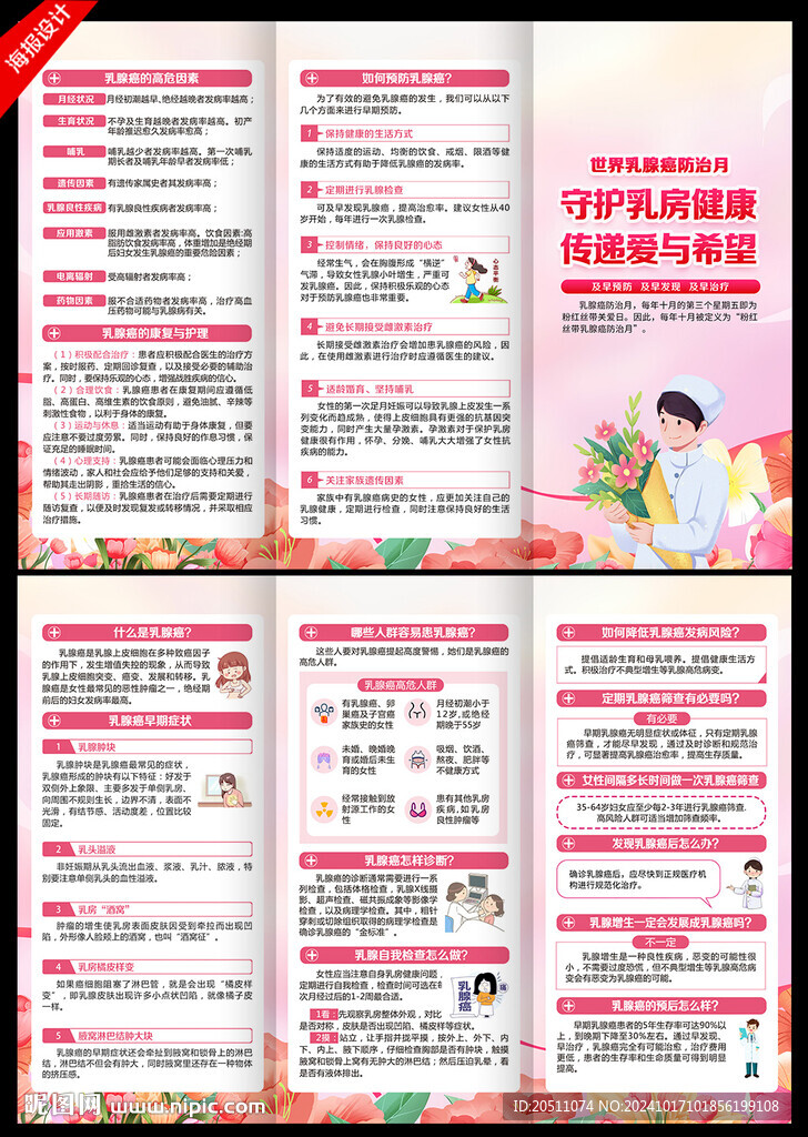 预防乳腺癌三折页