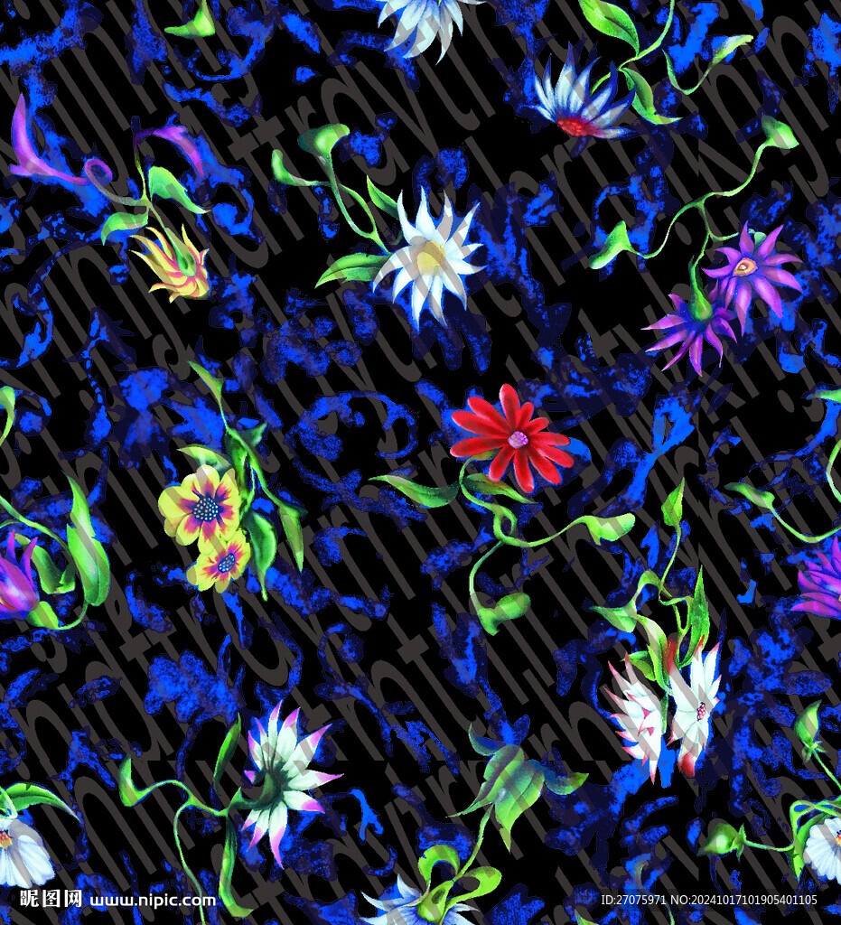 扎染花