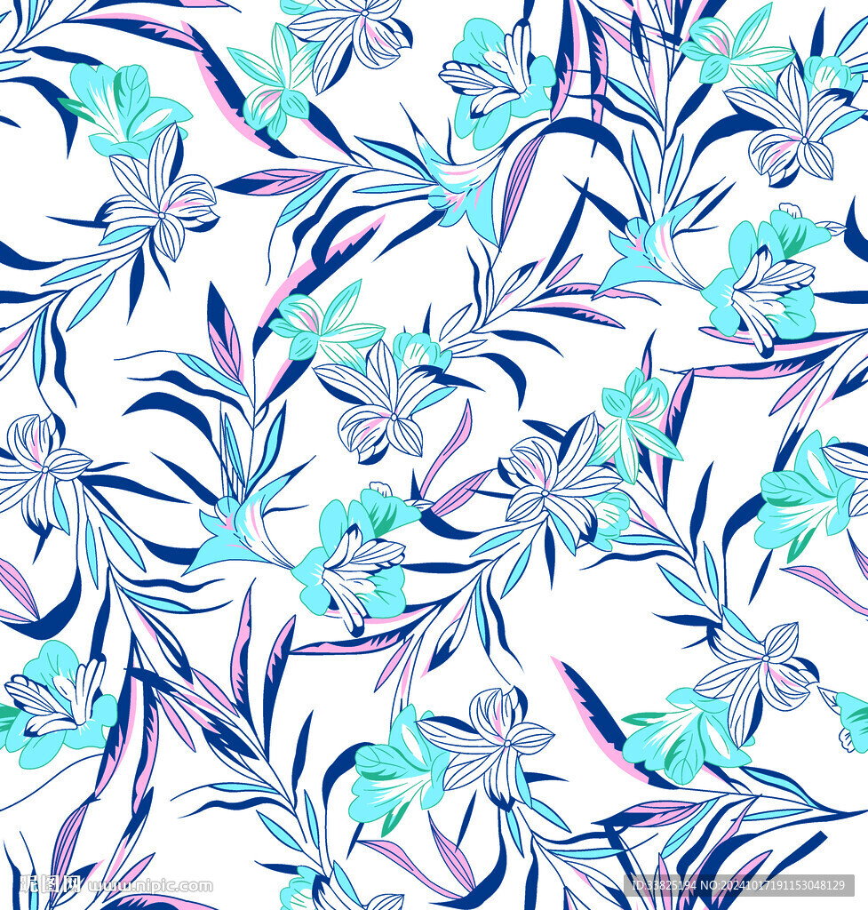热带叶子 热带花