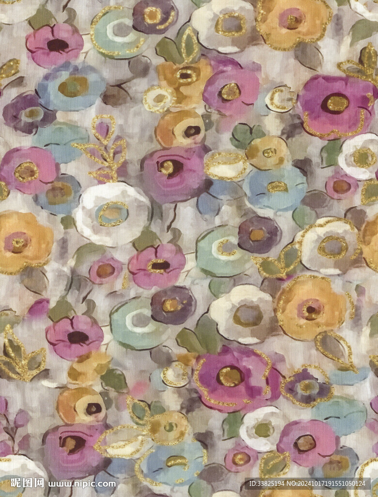 手绘花 油画