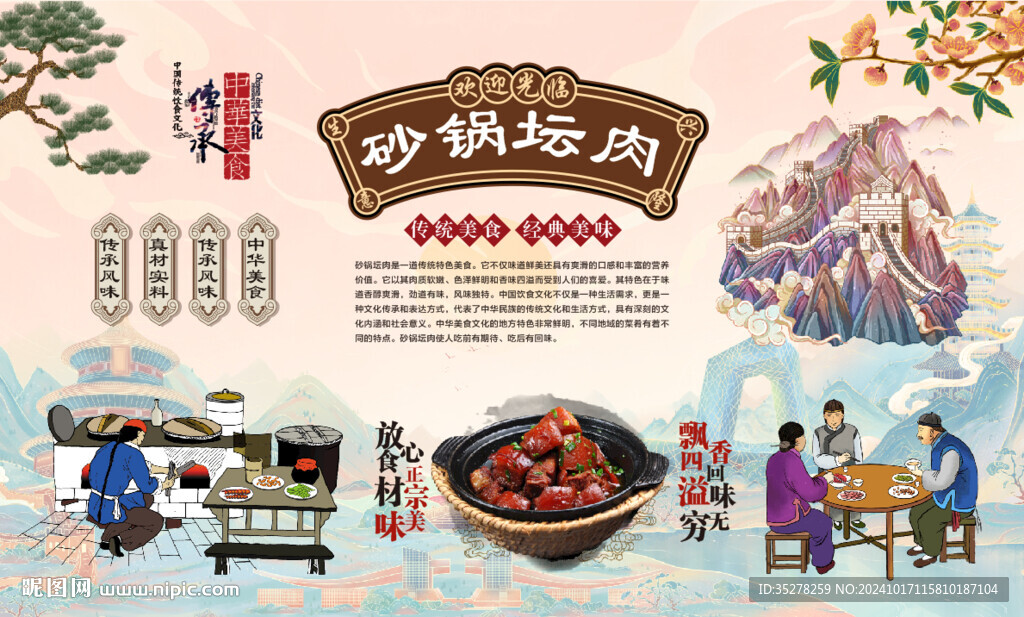 砂锅坛肉