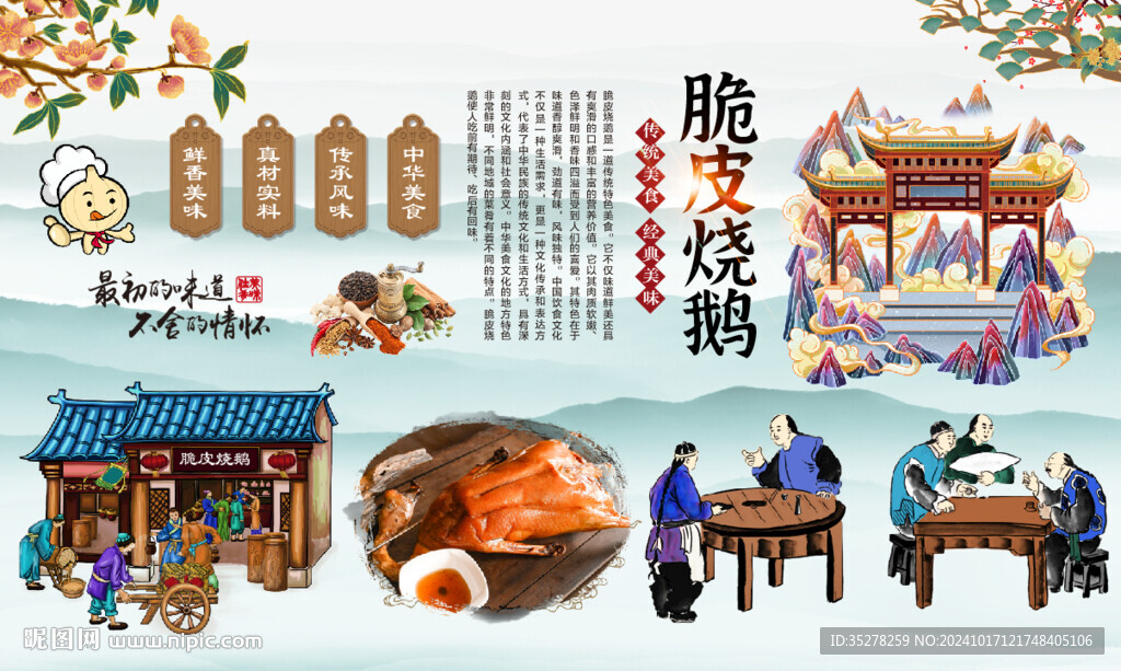 脆皮烧鹅背景