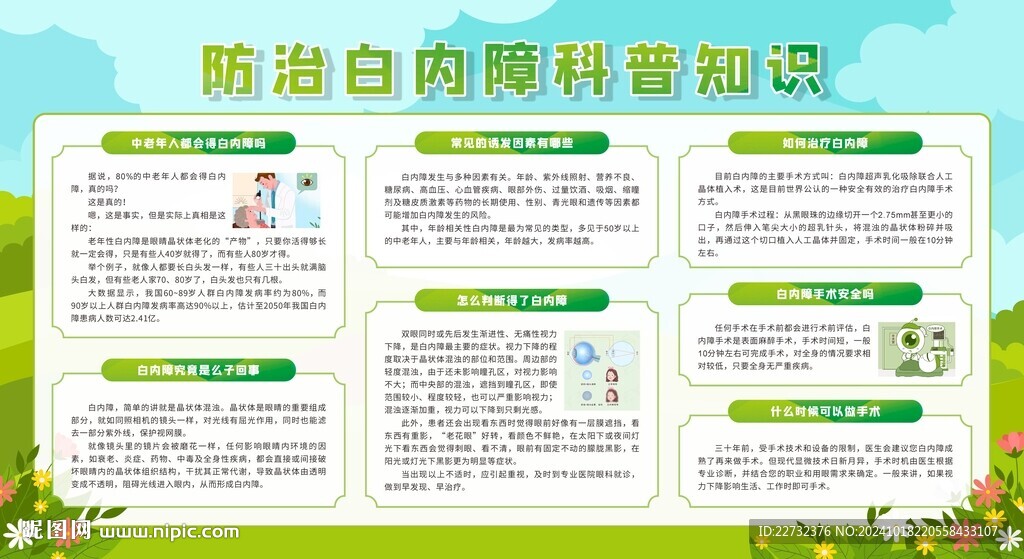 防治白内障