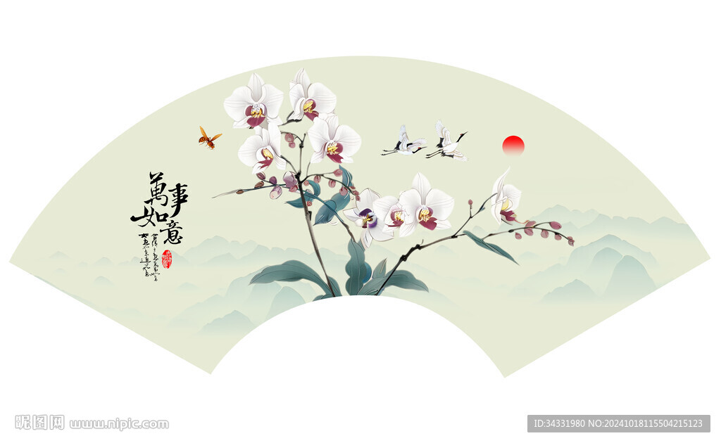 国画兰花