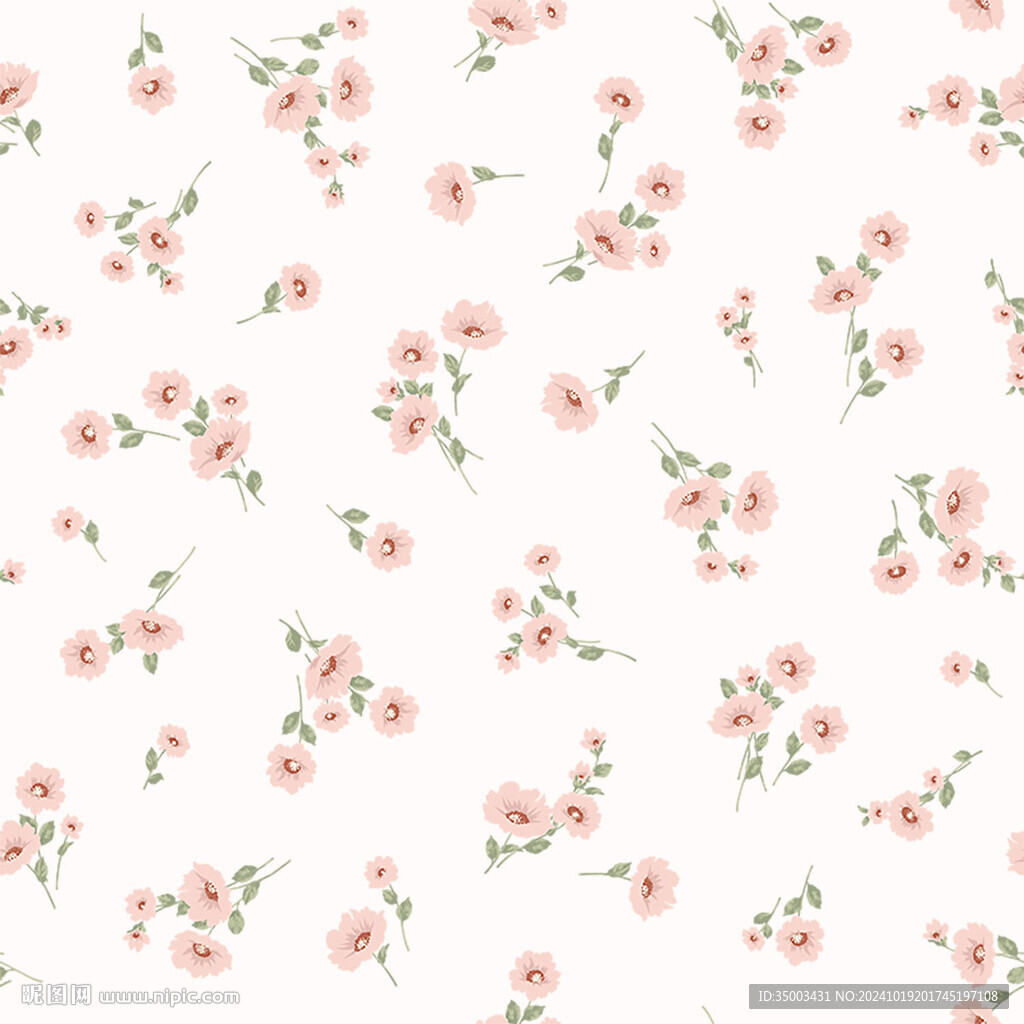 红色小碎花