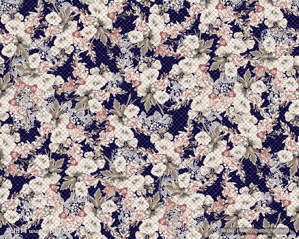 小碎花 大花 手绘花