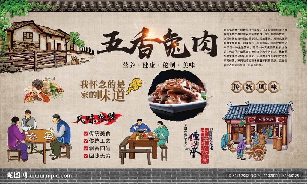 五香兔肉