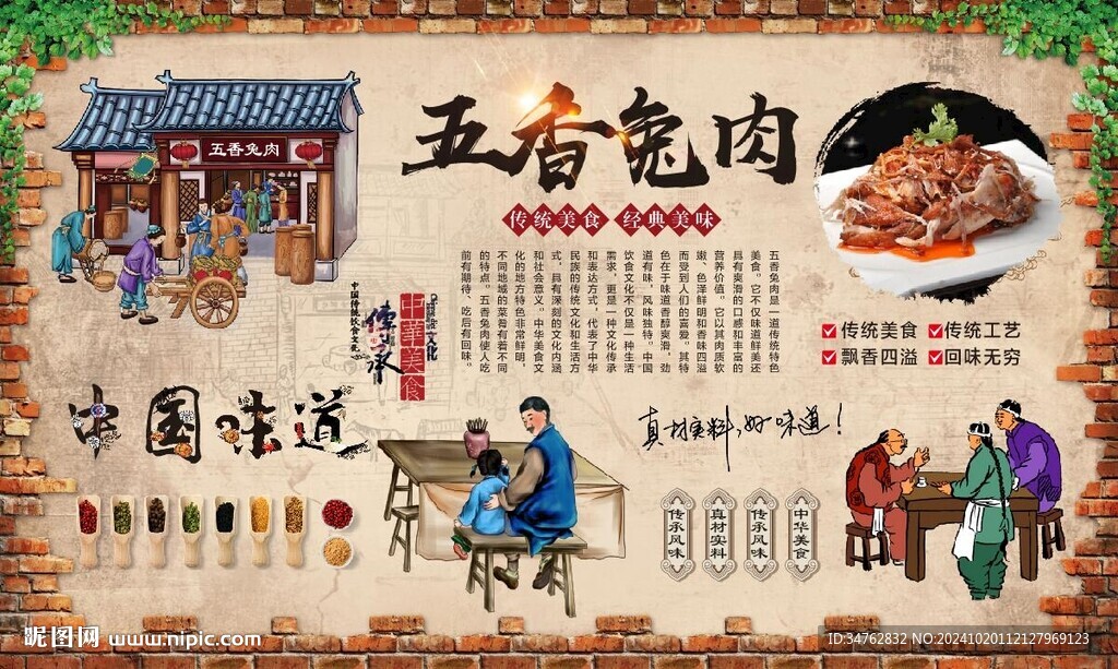 五香兔肉