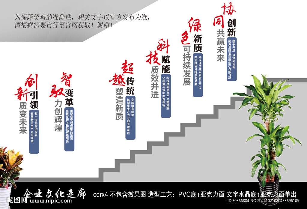 企业楼梯文化墙