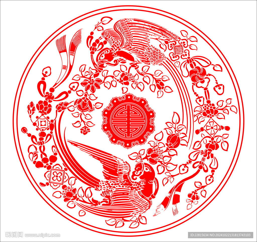 矢量花鸟纹样
